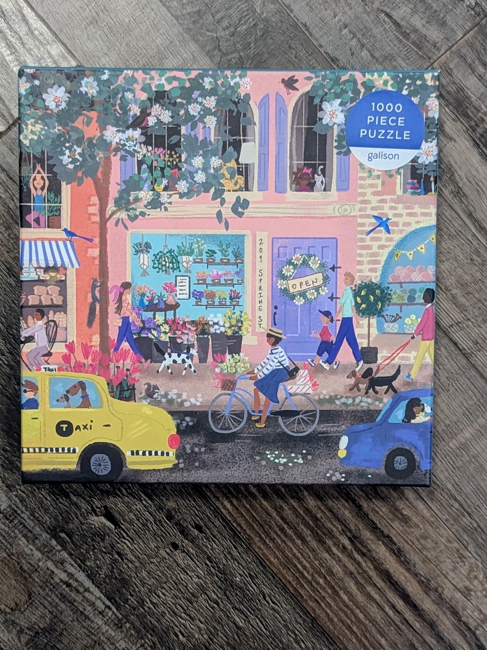 Galison "Spring Street" 1000-Piece Jigsaw Puzzle